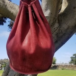 Vintage Coach Sling Bag-Red